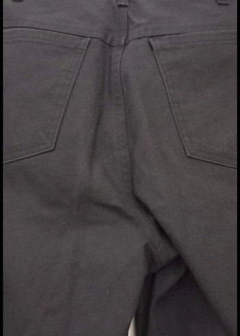 Siyah Regular Fit keten Pantolon - Görsel 4