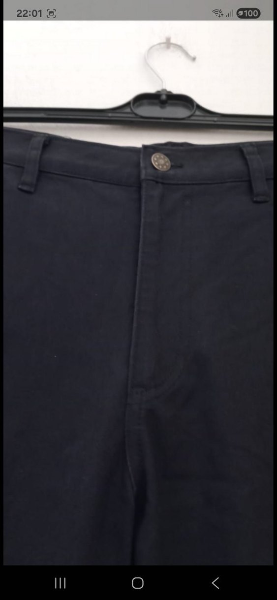 Siyah Regular Fit keten Pantolon - Görsel 3