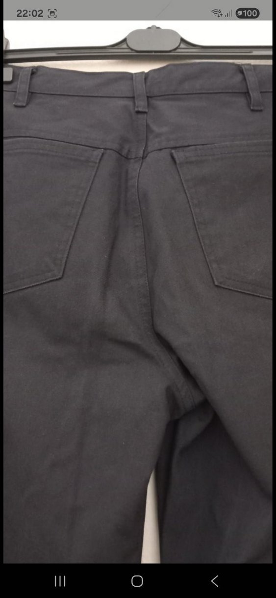 Siyah Regular Fit keten Pantolon - Görsel 4