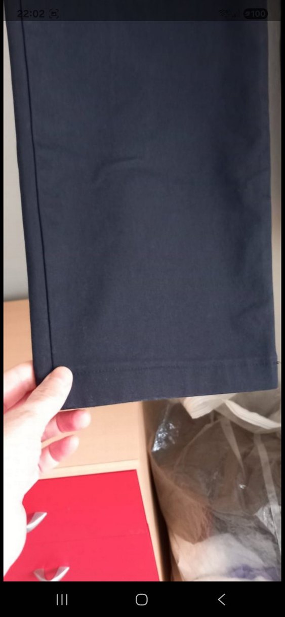 Siyah Regular Fit keten Pantolon - Görsel 5