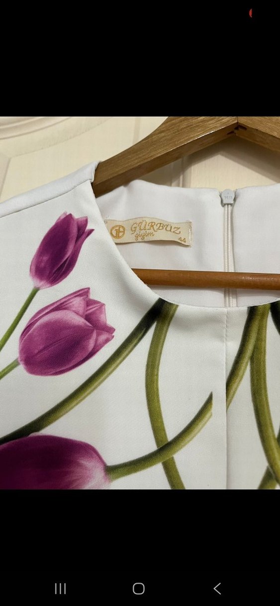 Mor Çiçek Desenli Uzun Kollu Kadın Bluz - Görsel 4