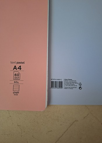 Pastel Renkli A4 Defter Seti - Görsel 9