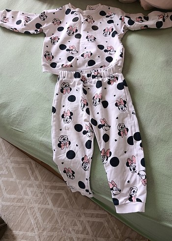 LC Waikiki Bebek Kız Pamuklu Uzun Kollu Baskılı Takım
