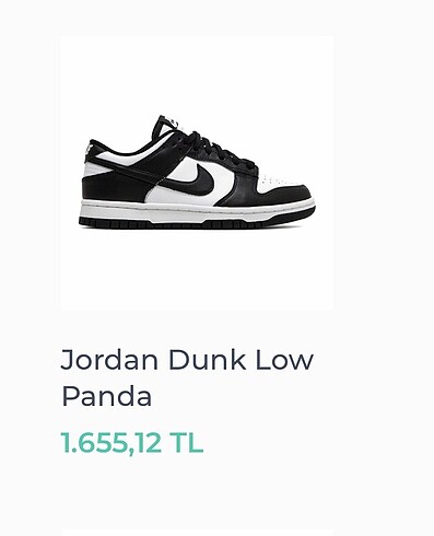Jordan dunk low panda