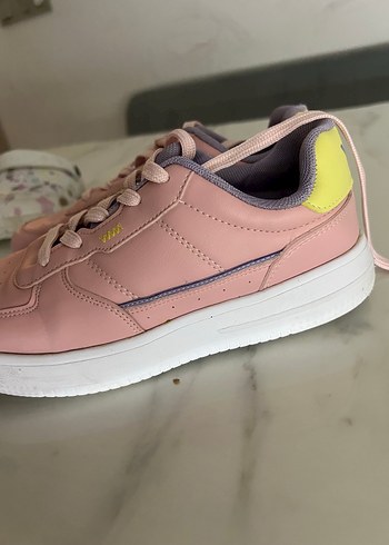 Pembe Bağcıklı çocuk Kadın Ayakkabı - Görsel 3