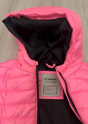 Kız Çocuk Pembe Kapüşonlu Şişme Yelek - Görsel 5