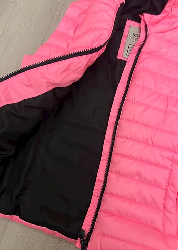 Kız Çocuk Pembe Kapüşonlu Şişme Yelek - Görsel 3