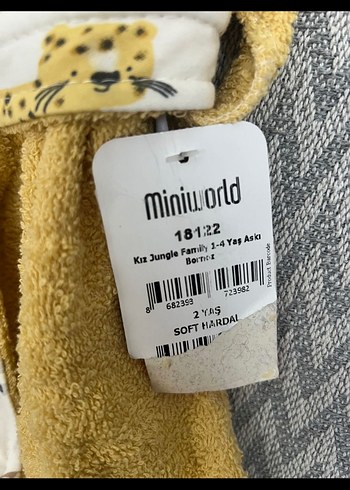 Leopar Desenli Çocuk Bornoz - Görsel 2