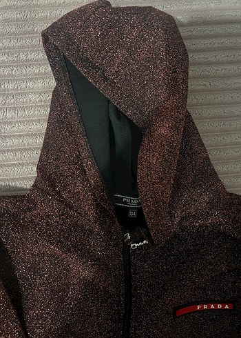 Kahverengi Kapüşonlu Fermuarlı kız Çocuk hırka - Görsel 4