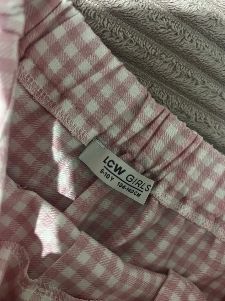 Pembe Pileli Midi Ekose Etek - Görsel 3