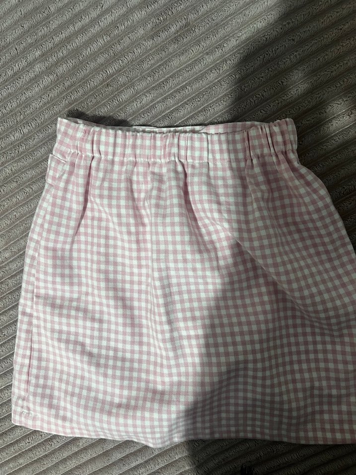 Pembe Pileli Midi Ekose Etek - Görsel 4