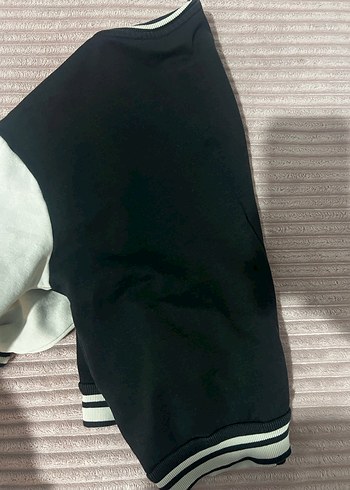 Düğmeli Siyah Spor hırka - Görsel 7