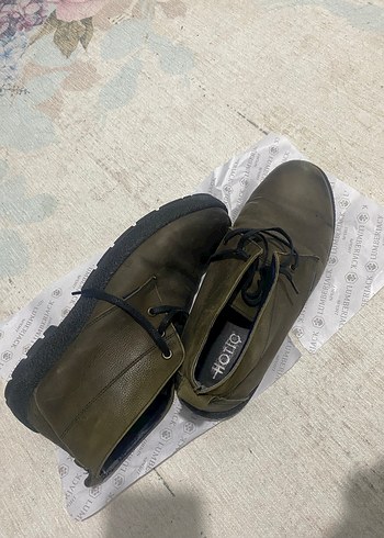 Hotiç Erkek Deri Sokak Stili Bot - Görsel 5