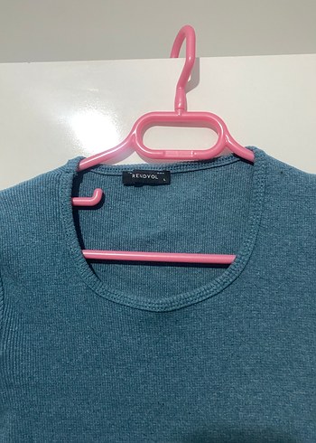 Mavi Mini Basic Elbisesi - Görsel 3