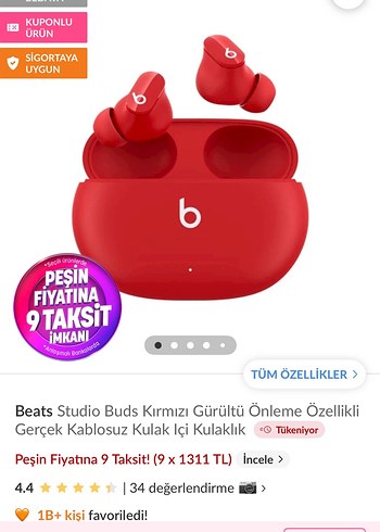 Beats studıo buds kablosuz kulaklık - Görsel 7