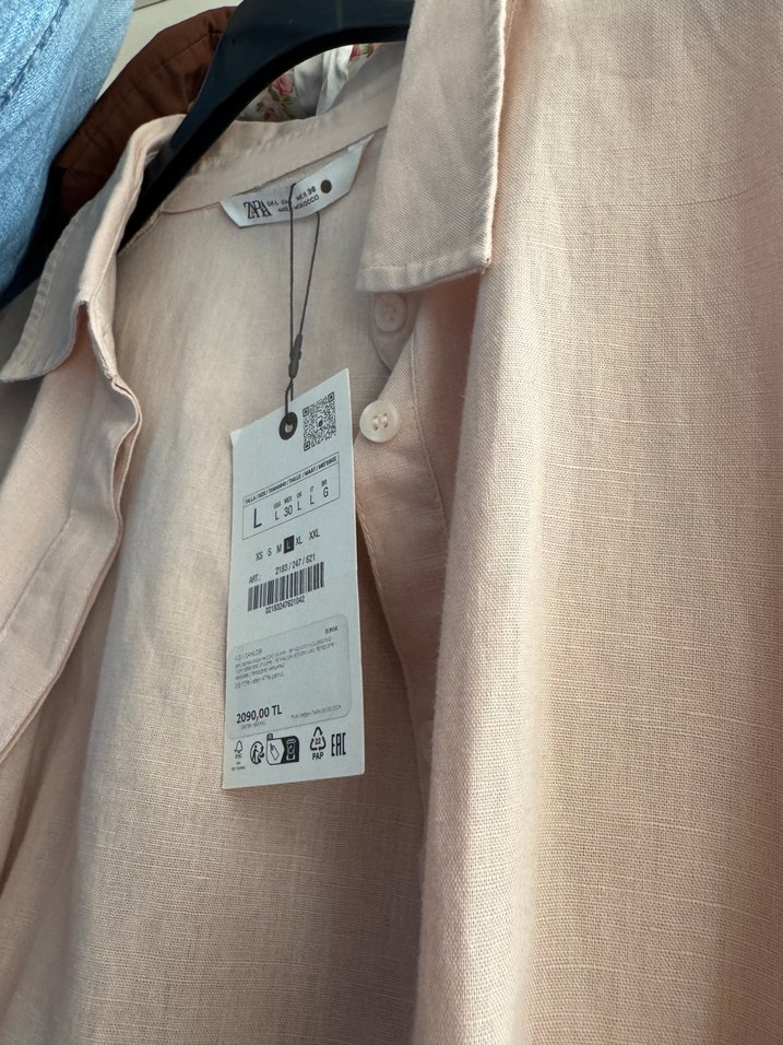 Zara keten karışımlı midi elbise - Görsel 3