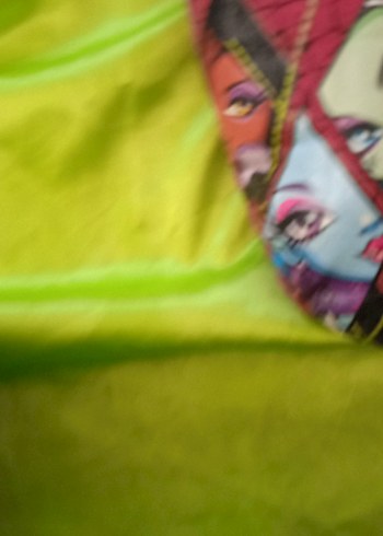 Renkli Pop Kültür Kız Çocuk Terliği Velcro 33 34 - Görsel 5