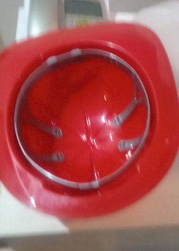 Parlak Kırmızı Retro Motosiklet Kaskı oyuncakj - Görsel 6