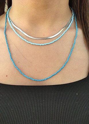 Blue summer kolye seti 