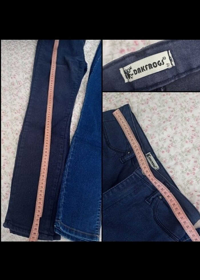 3 adet jeans set lacivert skinny - Görsel 3