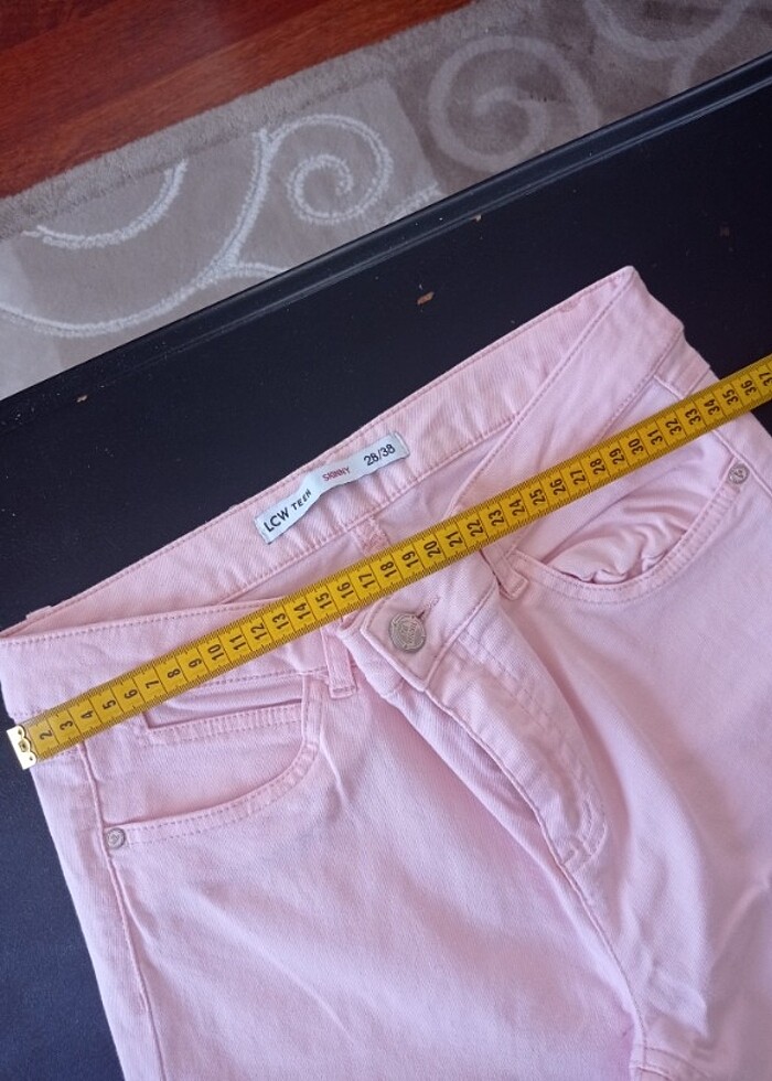 lc waikiki pembe kot pantolon likralı  - Görsel 3