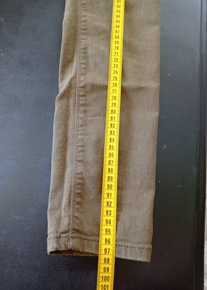 haki kot pantolon likralı DeFacto  - Görsel 3