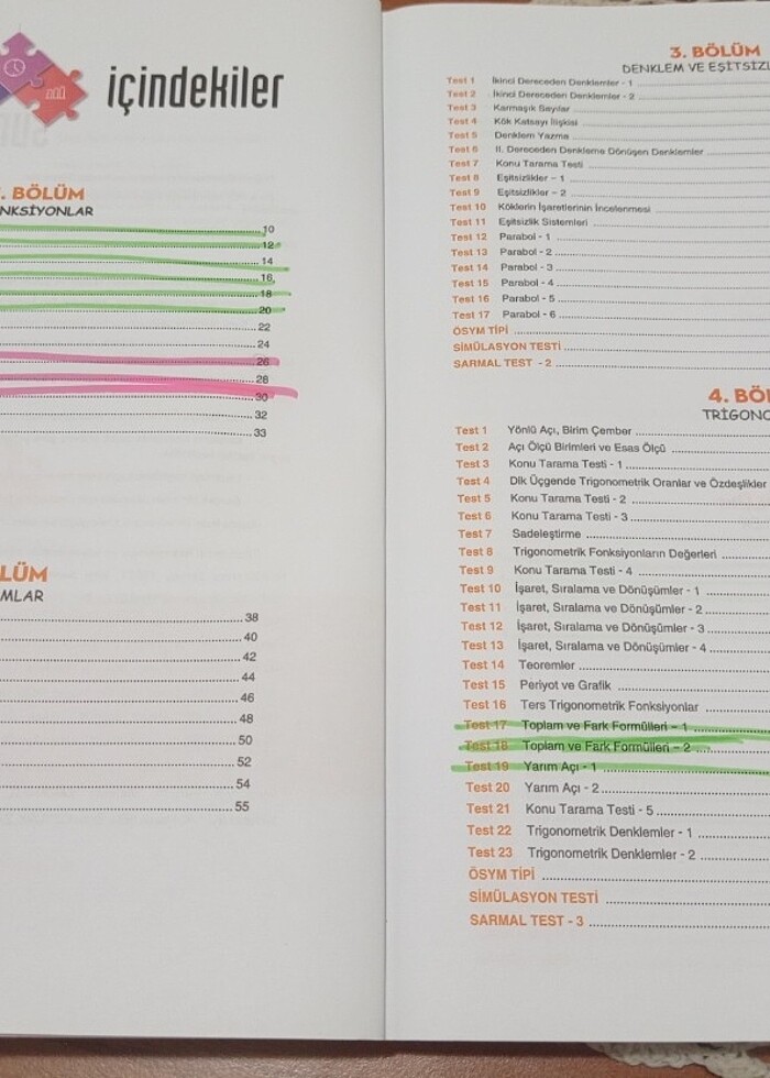 BİLGİ SARMAL AYT MATEMATİK SORU BANKASI  - Görsel 2