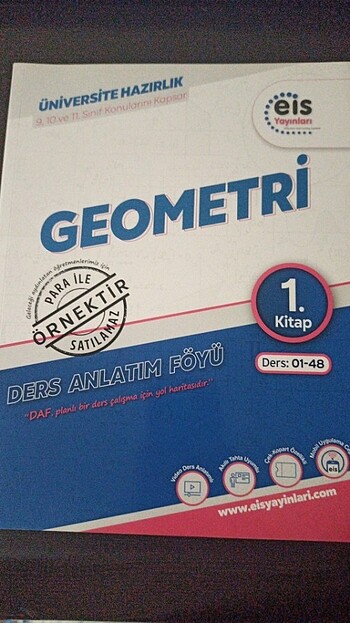 Eis Yayınları Geometri Ders Anlatım Föyü 