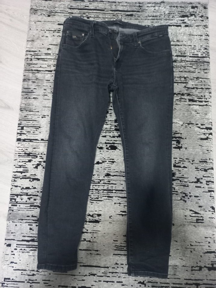 Gri Erkek Denim Rahat Kesim Jean - Görsel 5