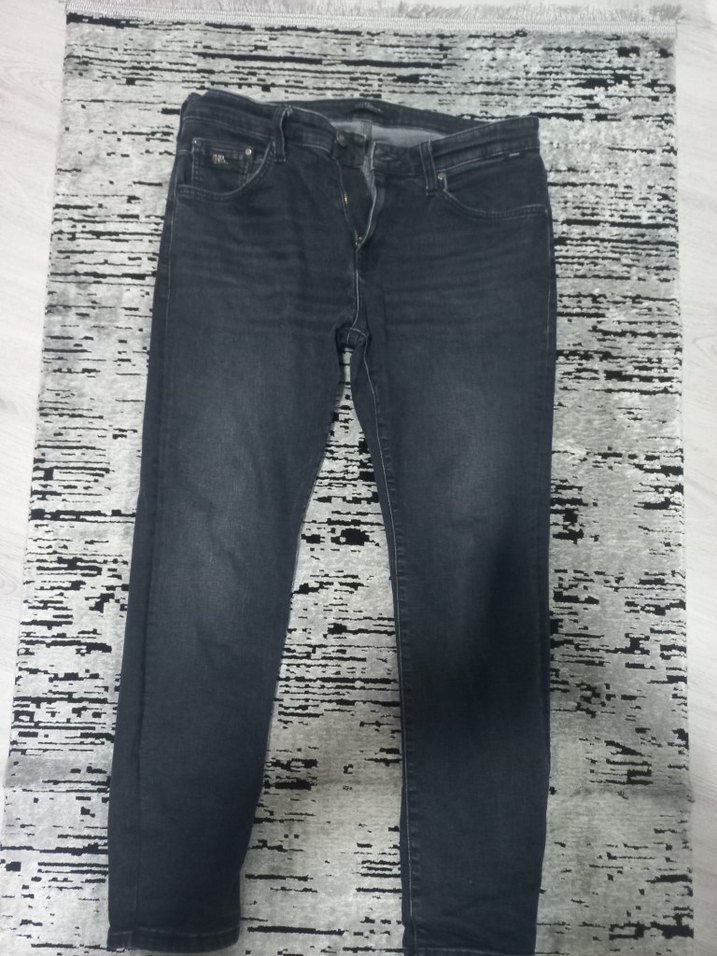 Gri Erkek Denim Rahat Kesim Jean - Görsel 3