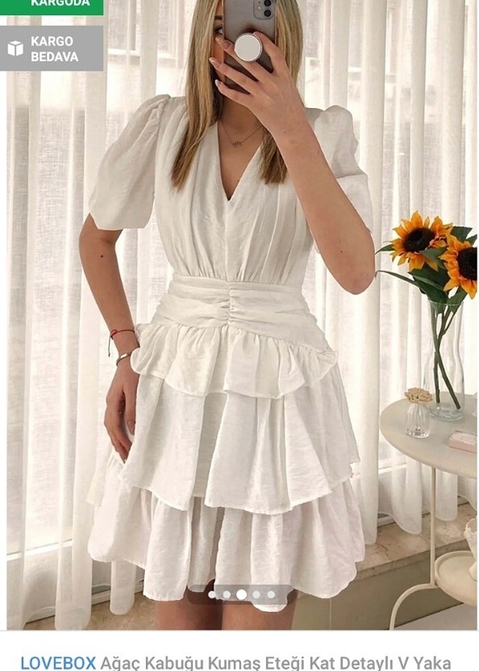 Kısa  elbise - Görsel 2