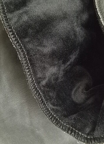 Deri tayt içi kürklü - Görsel 4