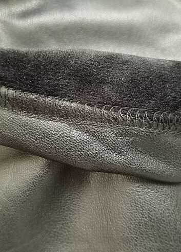 Deri tayt içi kürklü - Görsel 5