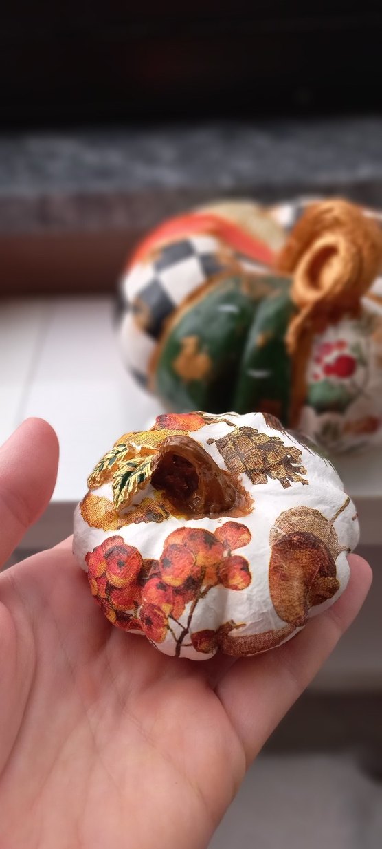 Çok Renkli Dekoratif Kabak Figürin - Görsel 5