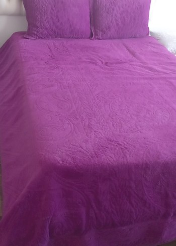 Parlak Mor Düz Yatak Örtüsü - Görsel 5