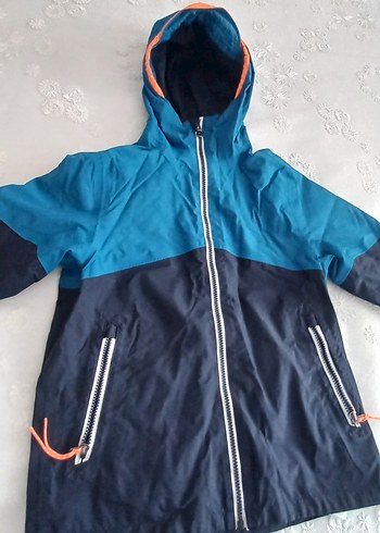 Kapüşonlu Koyu Mavi Fermuarlı Erkek Mont - Görsel 3