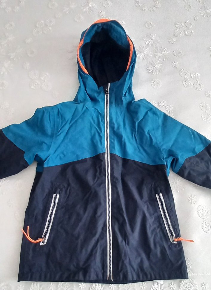 Kapüşonlu Koyu Mavi Fermuarlı Erkek Mont - Görsel 2