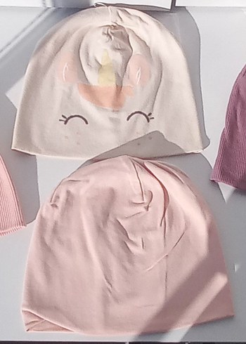 Pembe Çocuk Örgü Bere - Görsel 3