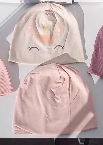 Pembe Çocuk Örgü Bere - Görsel 4