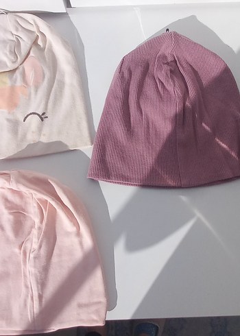 Pembe Çocuk Örgü Bere - Görsel 2