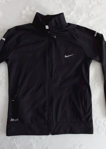 Nike Siyah Dri-Fit Kısa Kollu Spor Ceket - Görsel 4