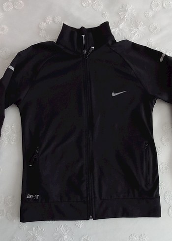 Nike Siyah Dri-Fit Kısa Kollu Spor Ceket - Görsel 3