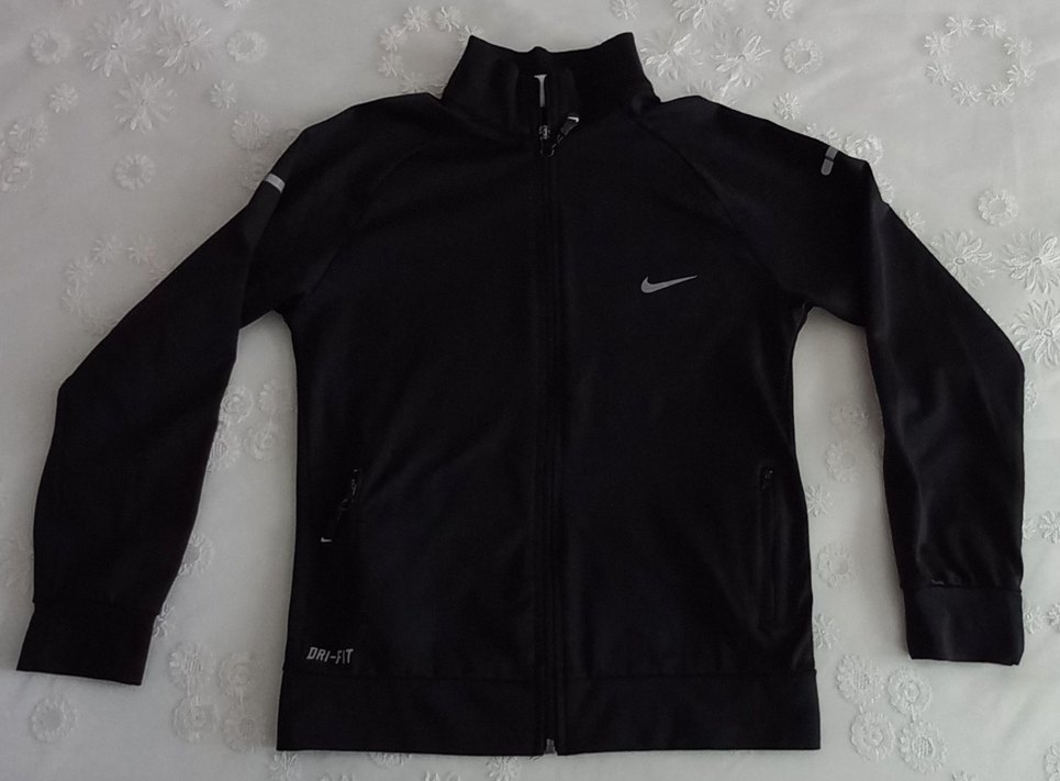 Nike Siyah Dri-Fit Kısa Kollu Spor Ceket - Görsel 2