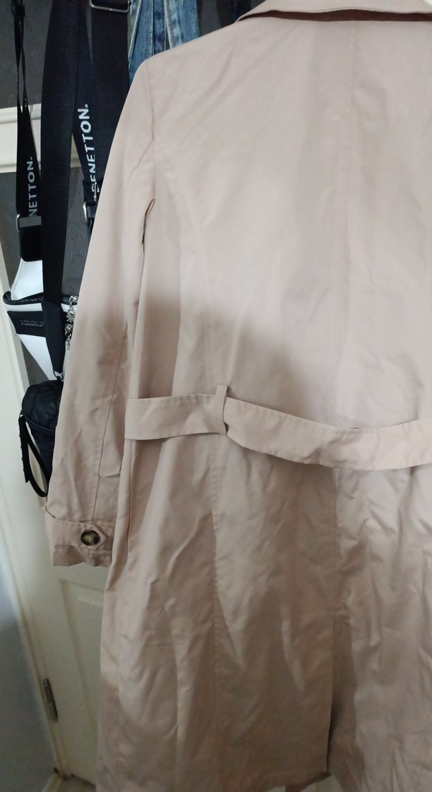 Kadın Trençkot Düğmeli - Görsel 5