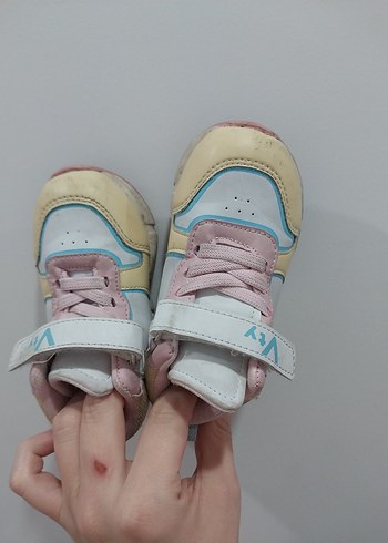 Kız Çocuk Pembe Spor Ayakkabı Velcro