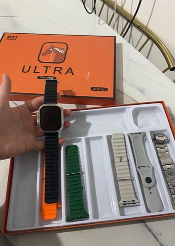  Beden Renk Ultra Akıllı Saat ve Çoklu Renk Kayış Seti