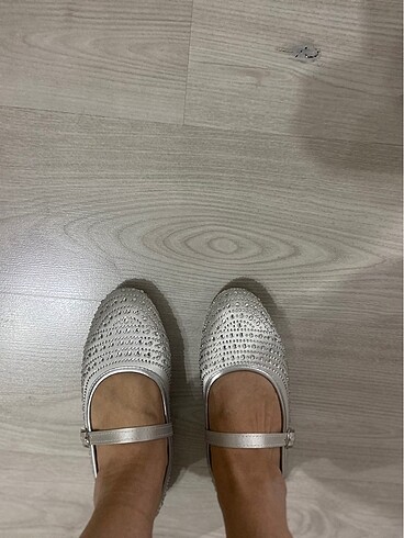 Zara model taşlı babet - Görsel 8