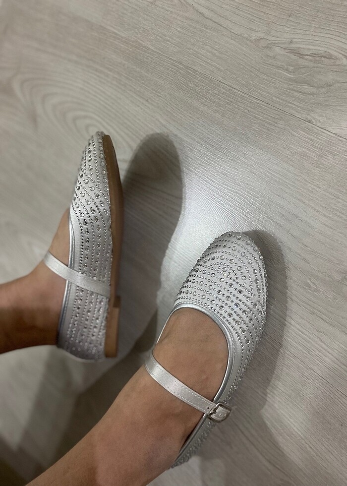 Zara model taşlı babet - Görsel 5