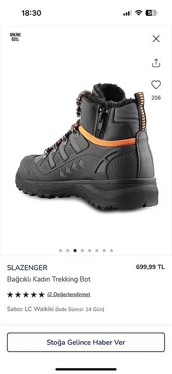 38 Beden Bağcıklı Kadın/ Çocuk Trekking Bot