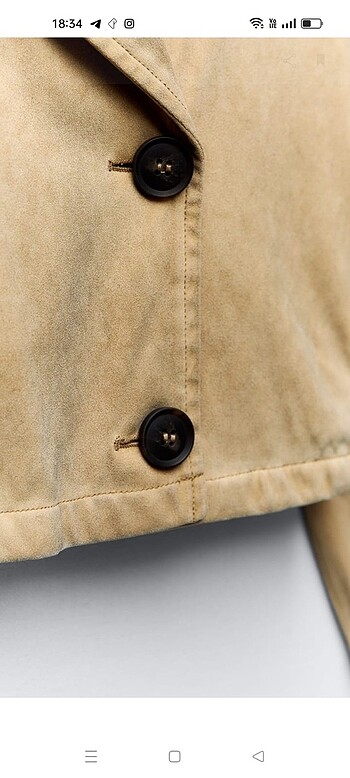 Zara Zara suni süet kısa ceket